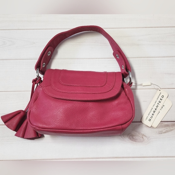 Donna Bella Handbags - NWT 100% Genuine Italian Leather Pink Handbag